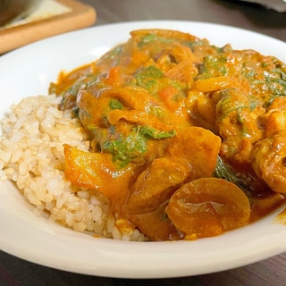 濃厚！栄養たっぷり！ラム肉のトマトチーズカレー